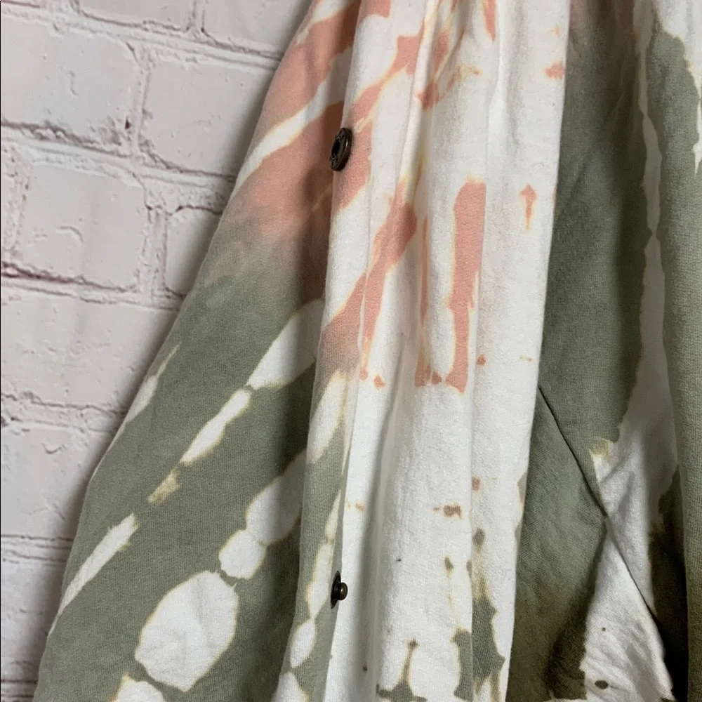Young Fabulous & Broke Raissa Peach and Cream Tie-Dye Hoodie Size M L - Picture 6 of 9